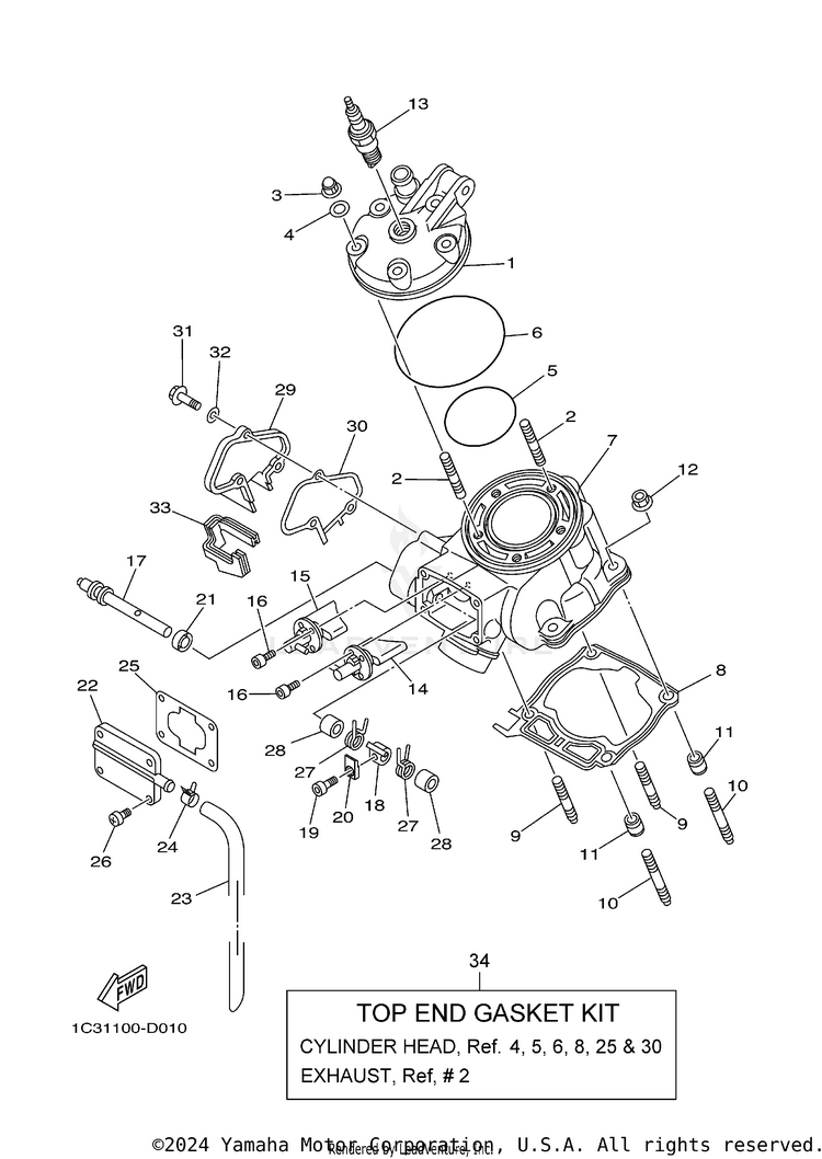 Cylinder Head Schematic