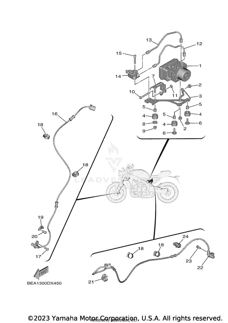 Electrical 3 XSR900 - XSR900NCB - 2022 Schematic