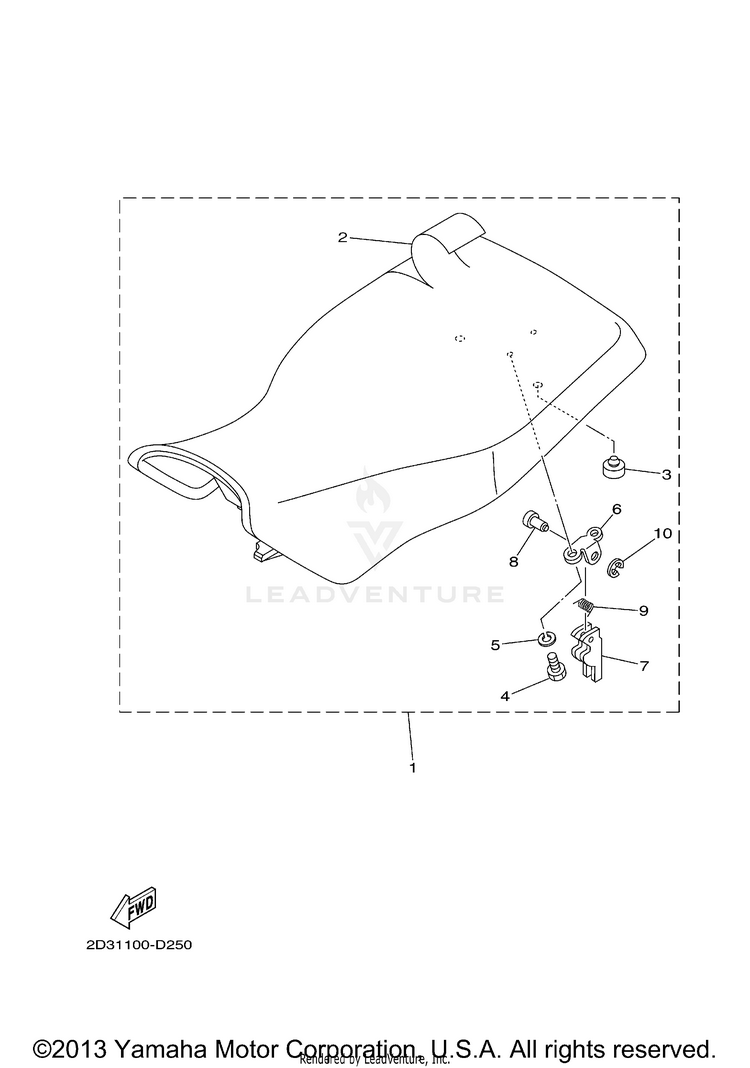 Seat GRIZZLY 80 - YFM80GW - 2007 Schematic