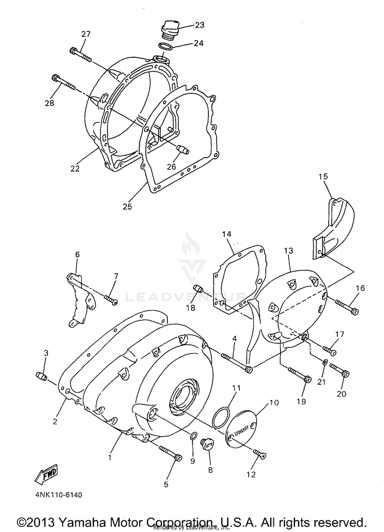 Crankcase Cover 1 Schematic