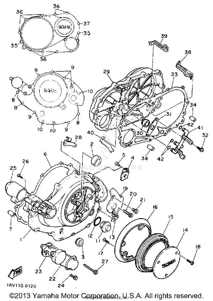 Crankcase Cover 1 Schematic