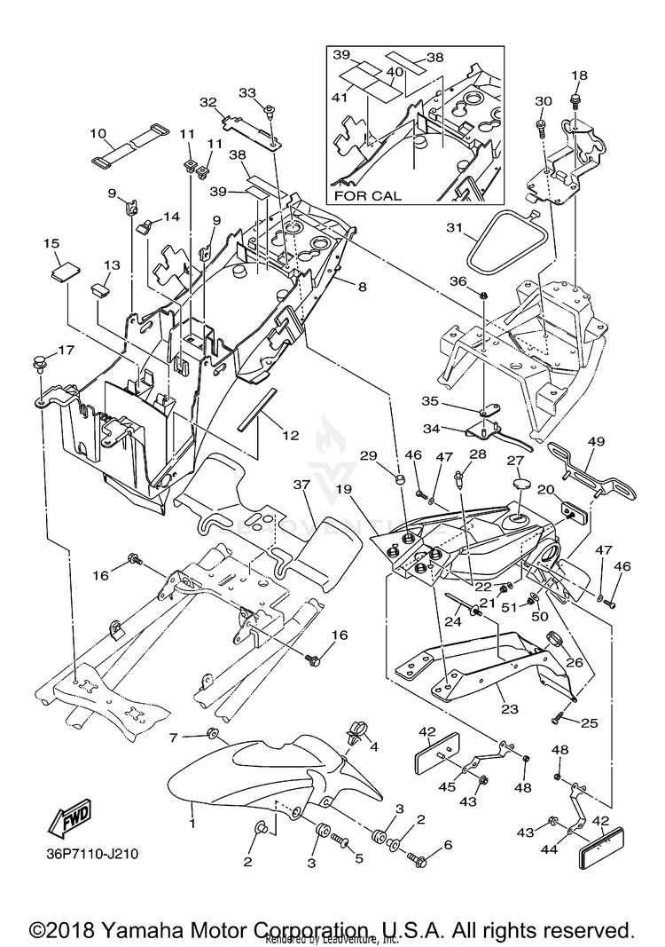 Fender FZ6R - FZ6RACO - 2011 Schematic