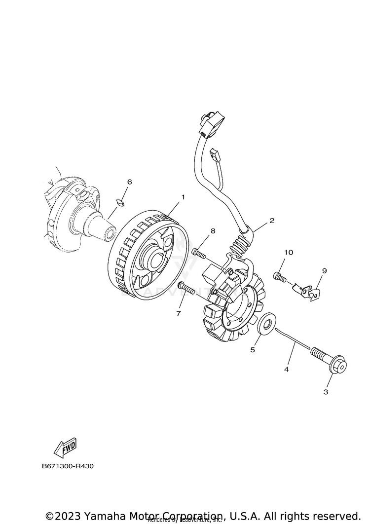 Generator FZ10 - FZ10HCB - 2017 Schematic