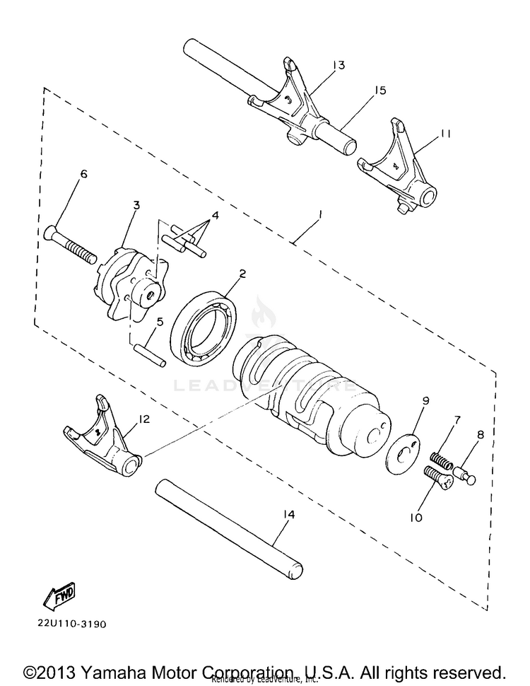 Shift Cam Shift Fork Schematic