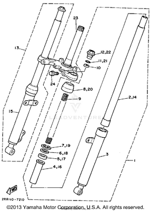 Front Fork Schematic