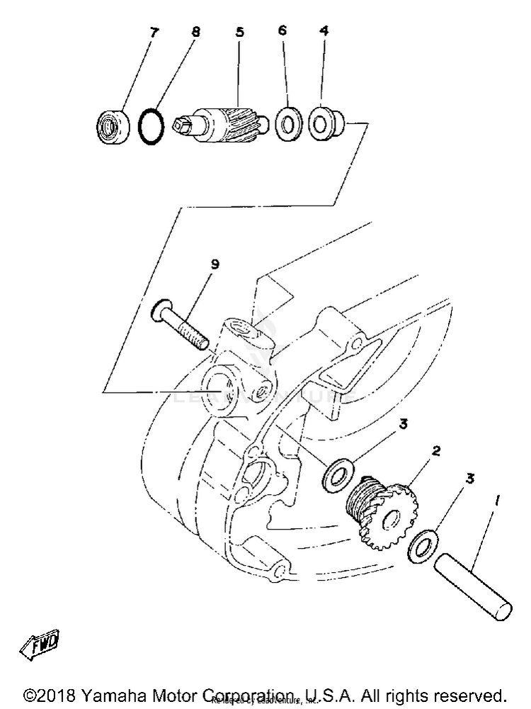 Tachometer Gear Schematic