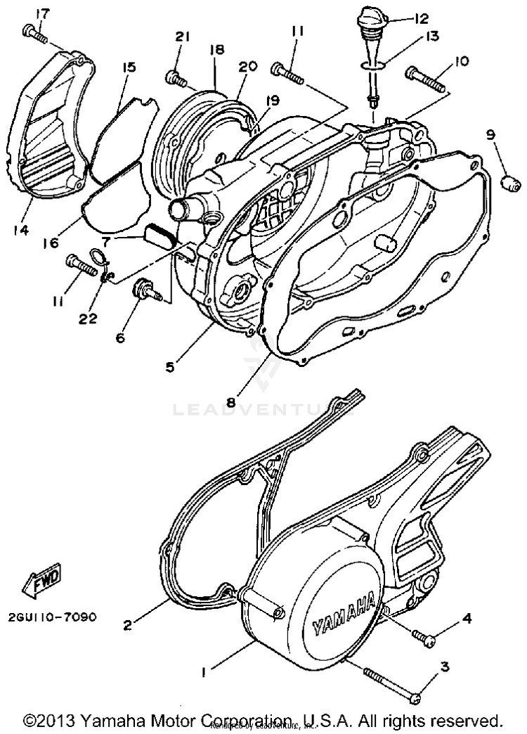 Crankcase Cover 1 Schematic