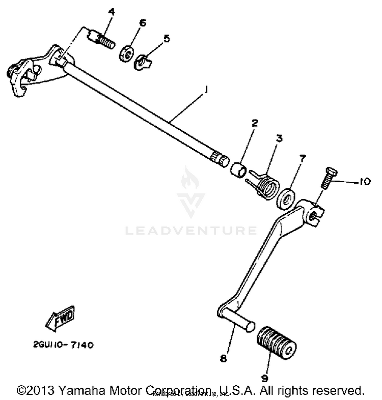 Shift Shaft Schematic