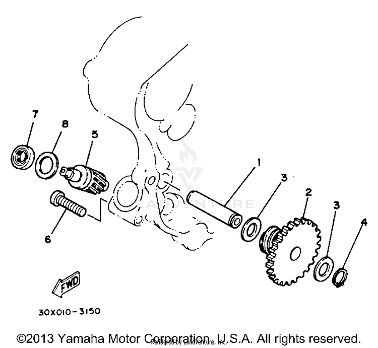 Tachometer Gear Schematic