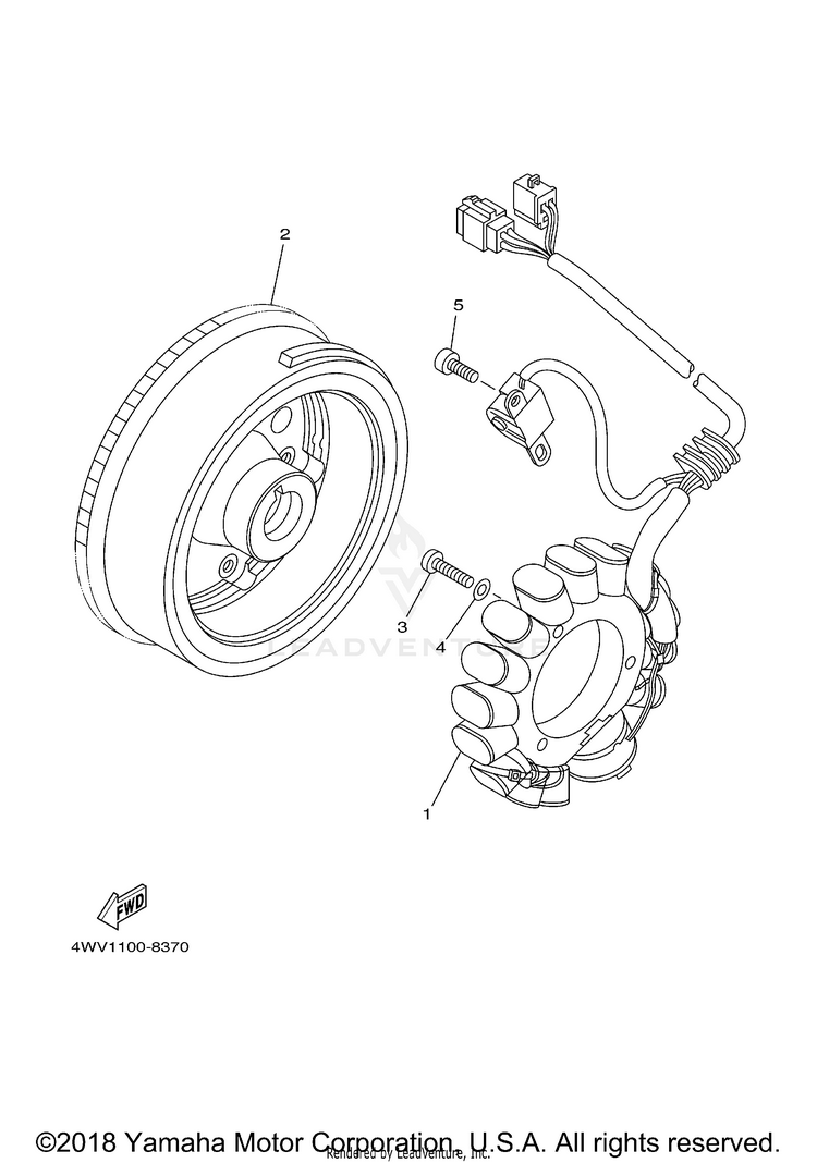 Generator GRIZZLY - YFM600FMC - 2000 Schematic