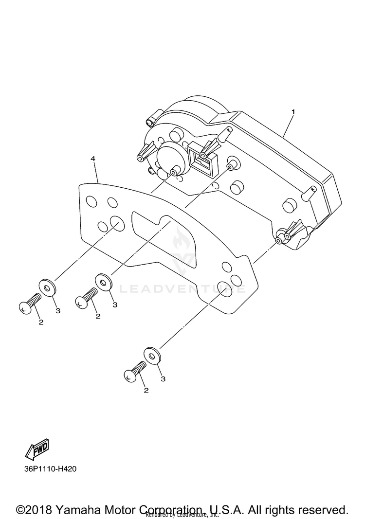 Meter FZ6R - FZ6RACO - 2011 Schematic
