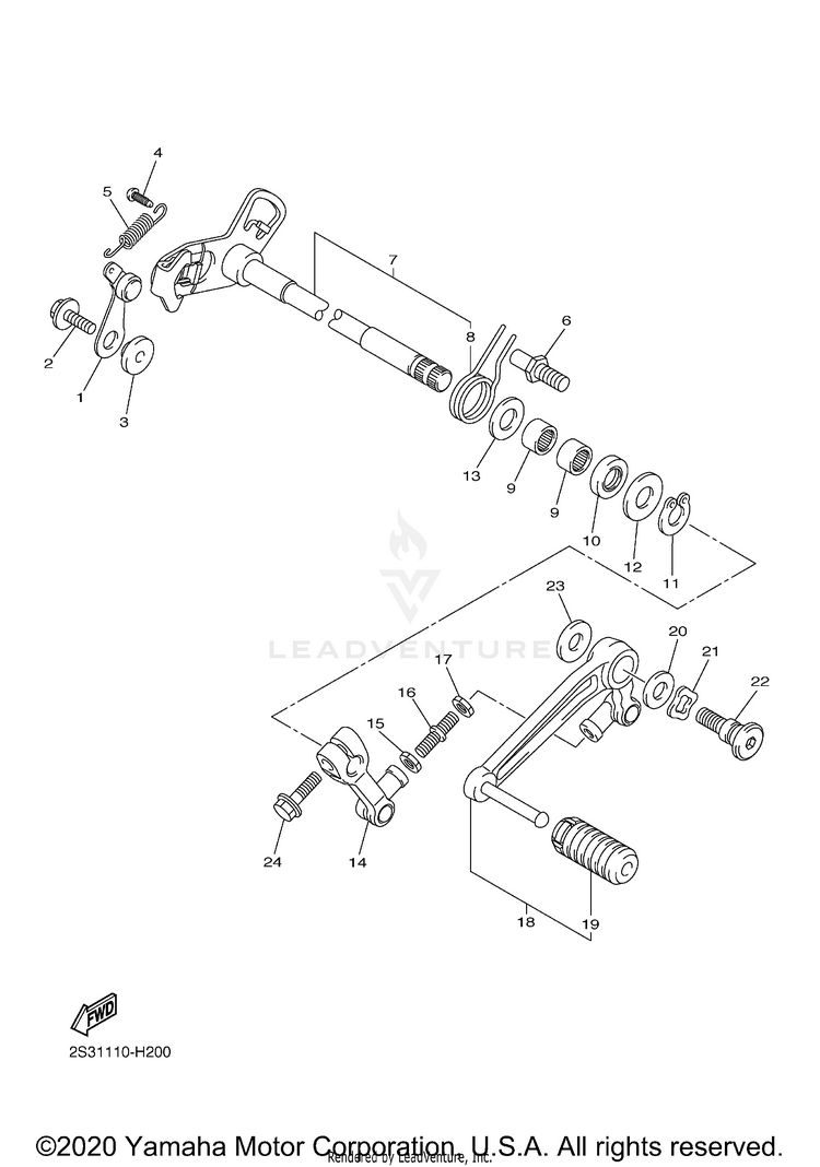 Shift Shaft Schematic
