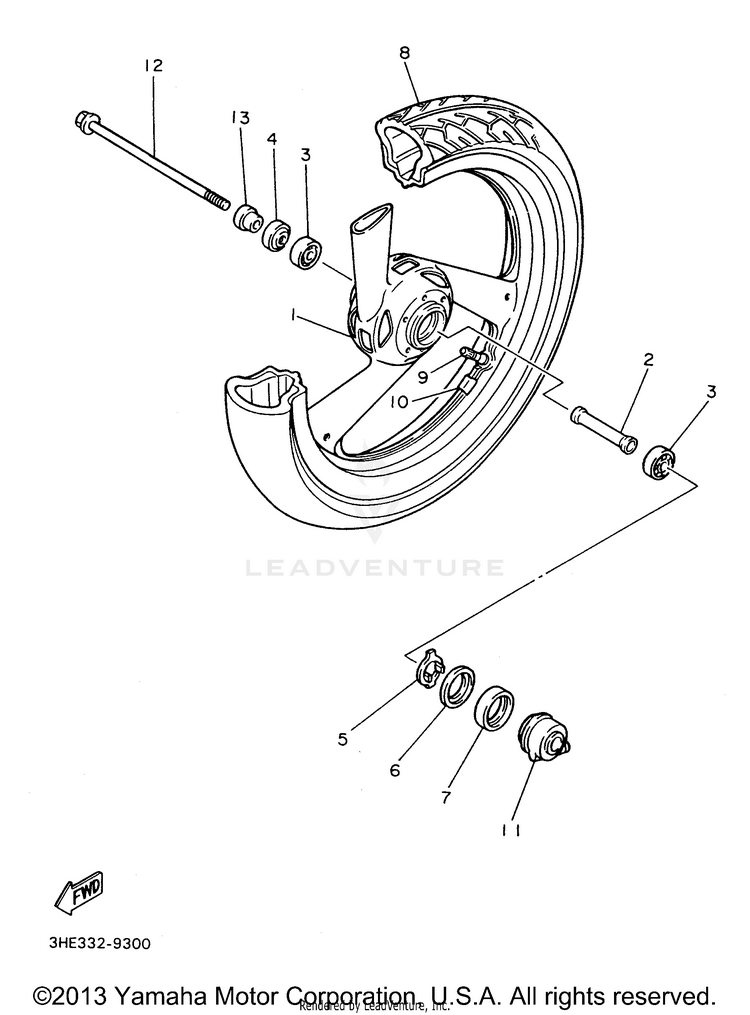 Front Wheel Schematic