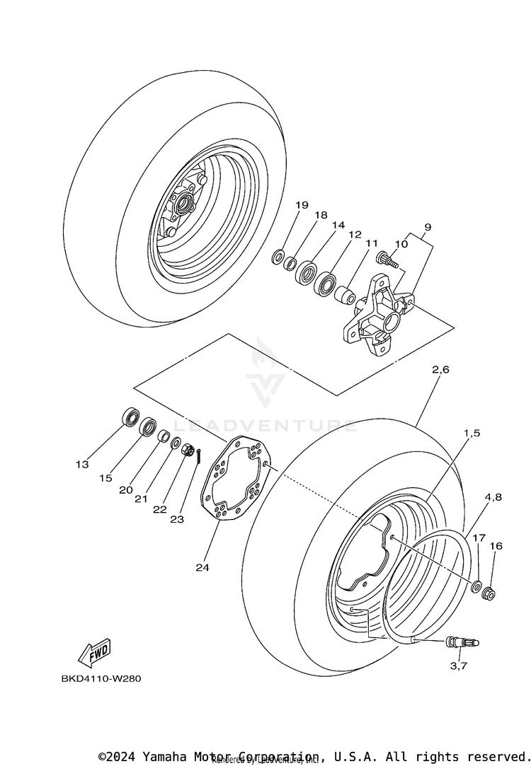 Front Wheel Schematic