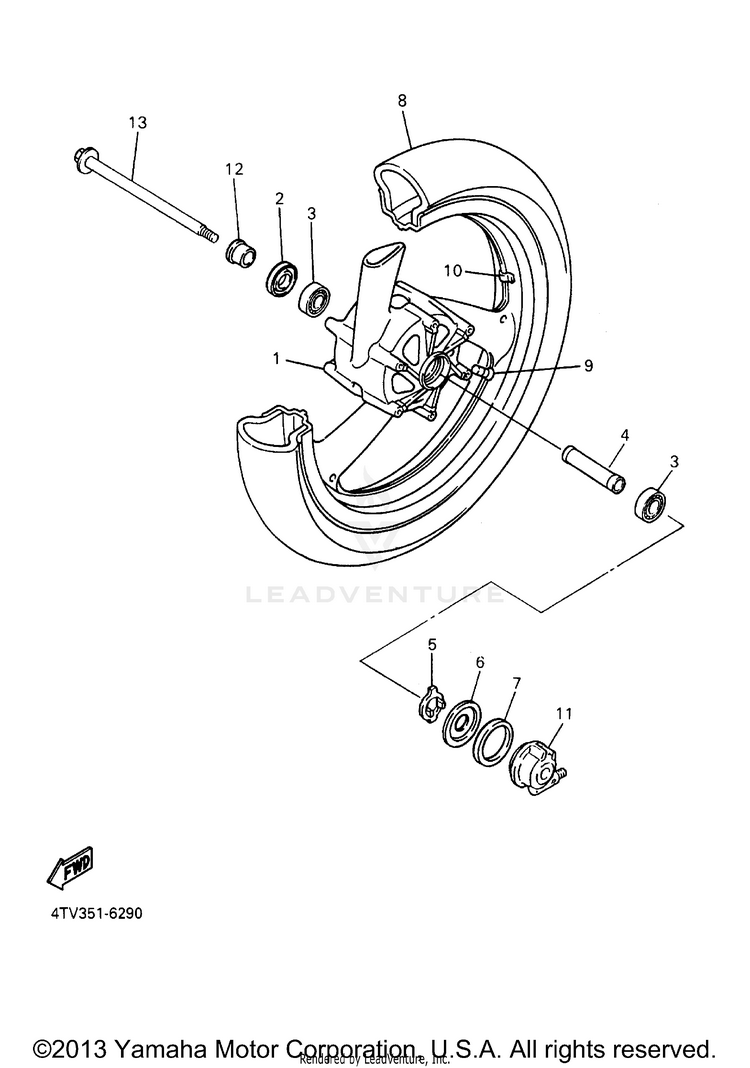 Front Wheel Schematic