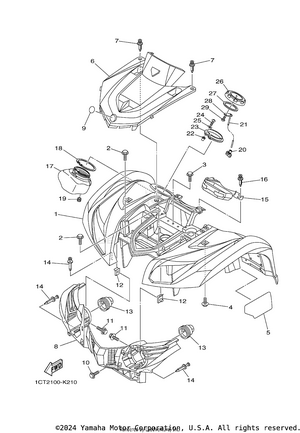 Front Fender Schematic