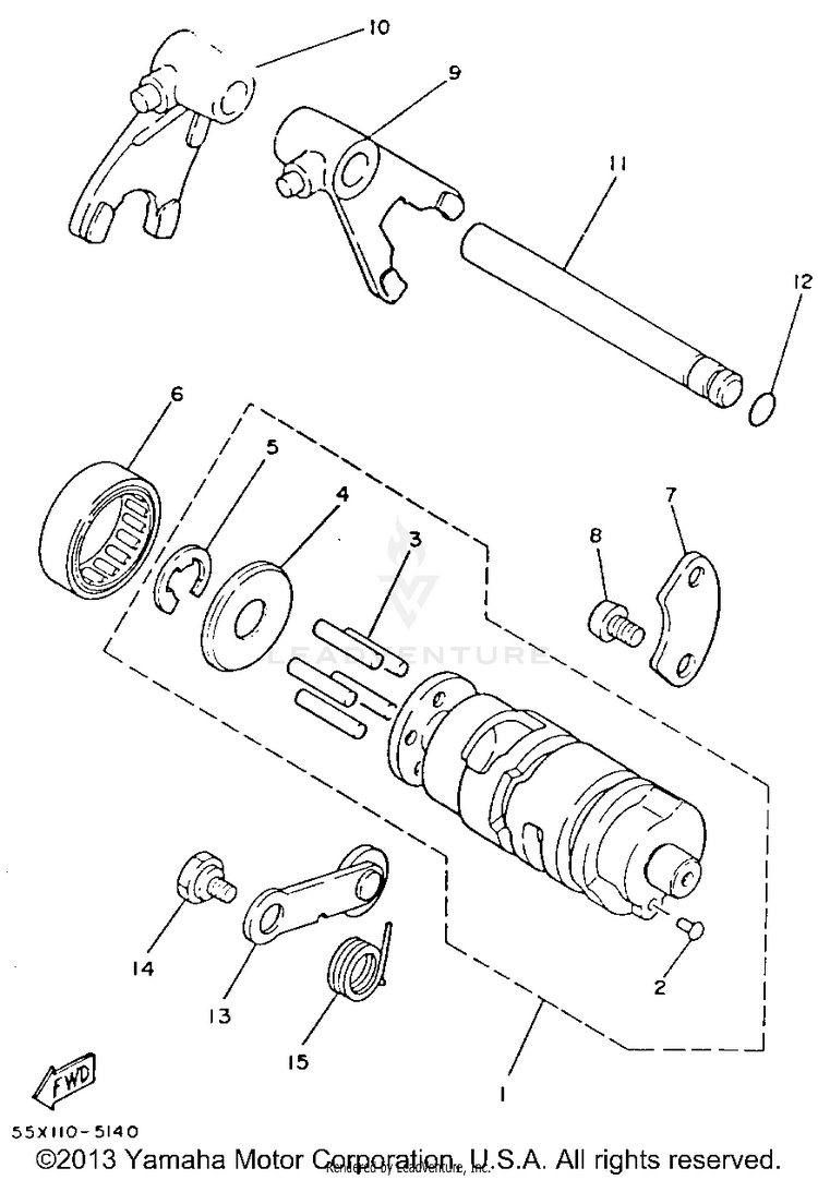 Shift Cam - Fork Schematic