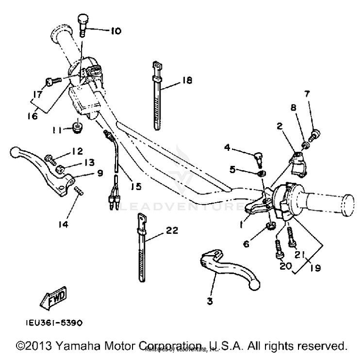 Handle Switch - Lever Schematic