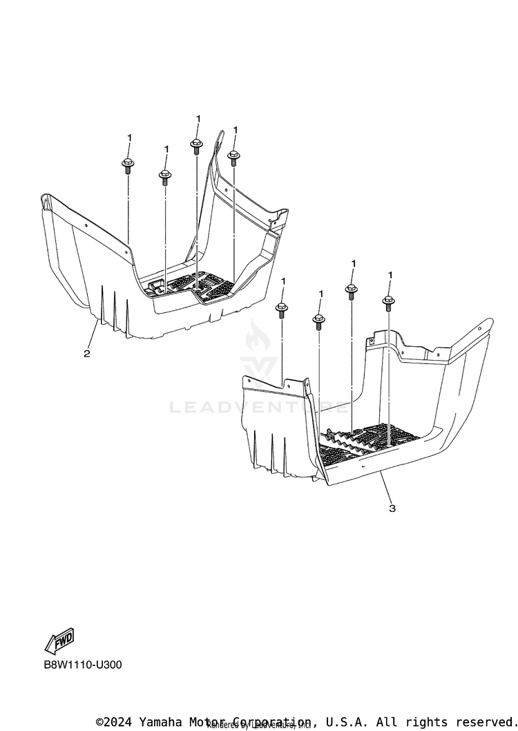 Stand & Footrest Schematic