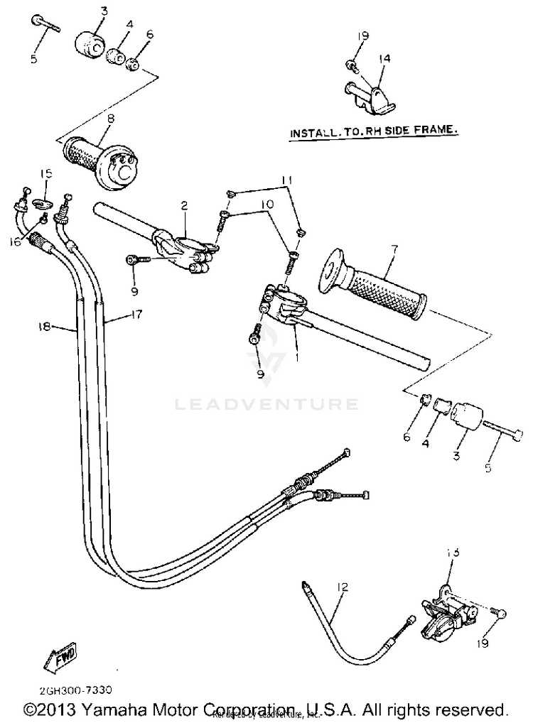 Handlebar Cable Schematic