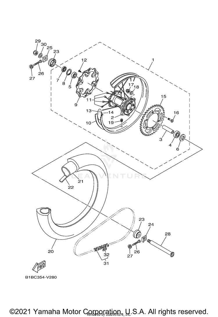 Rear Wheel Schematic