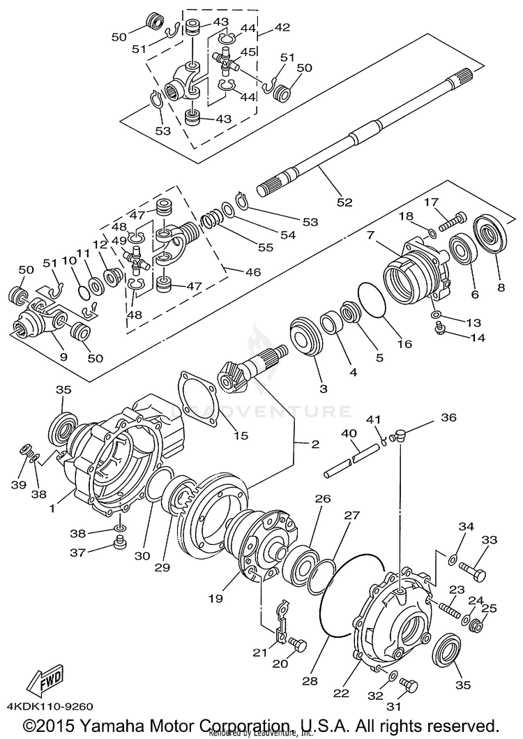 Front Differential Schematic