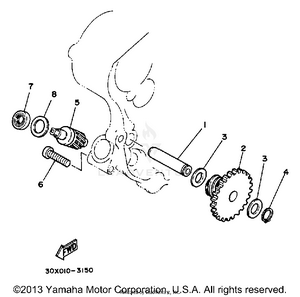 Tachometer Gear Schematic