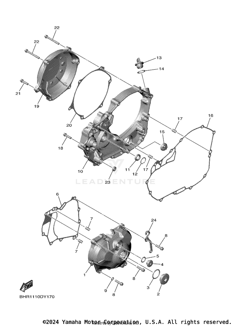Crankcase Cover 1 Schematic