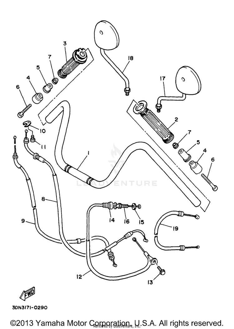 Steering Handle Cable Schematic