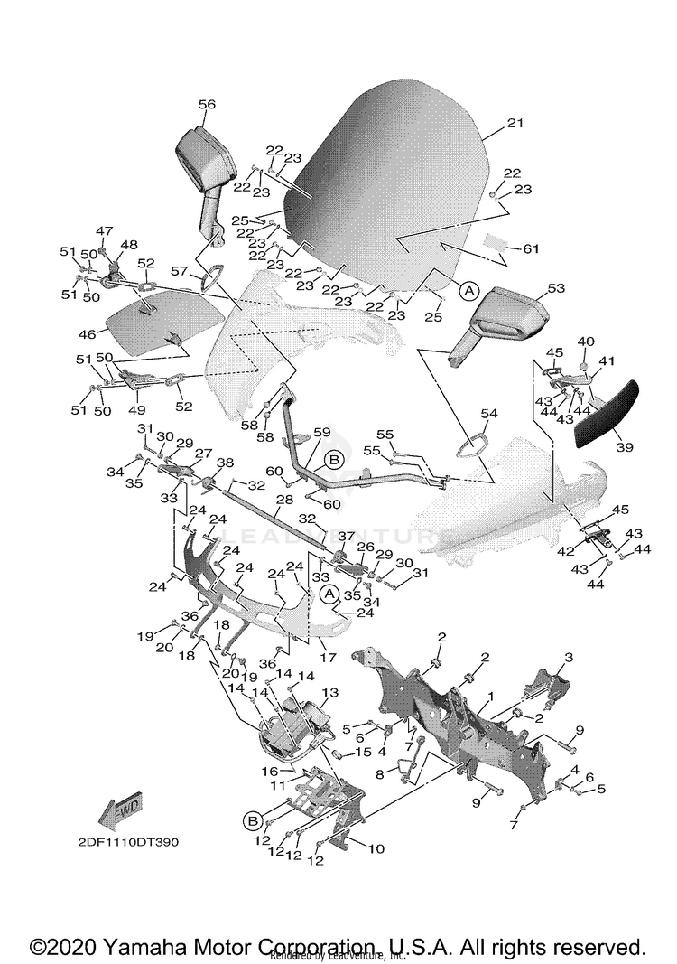 Cowling 3 STAR VENTURE - XV19FML - 2021 Schematic