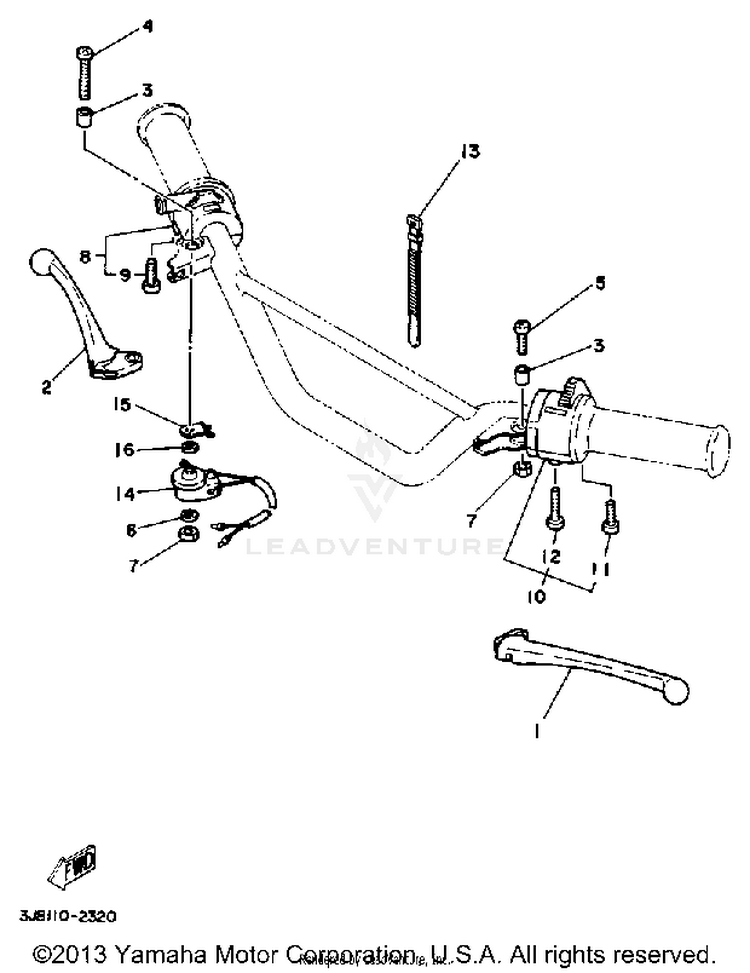 Handle Switch - Lever  Dt80j - K Schematic