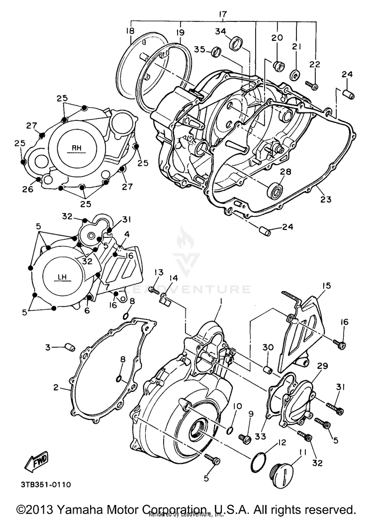 Crankcase Cover Schematic