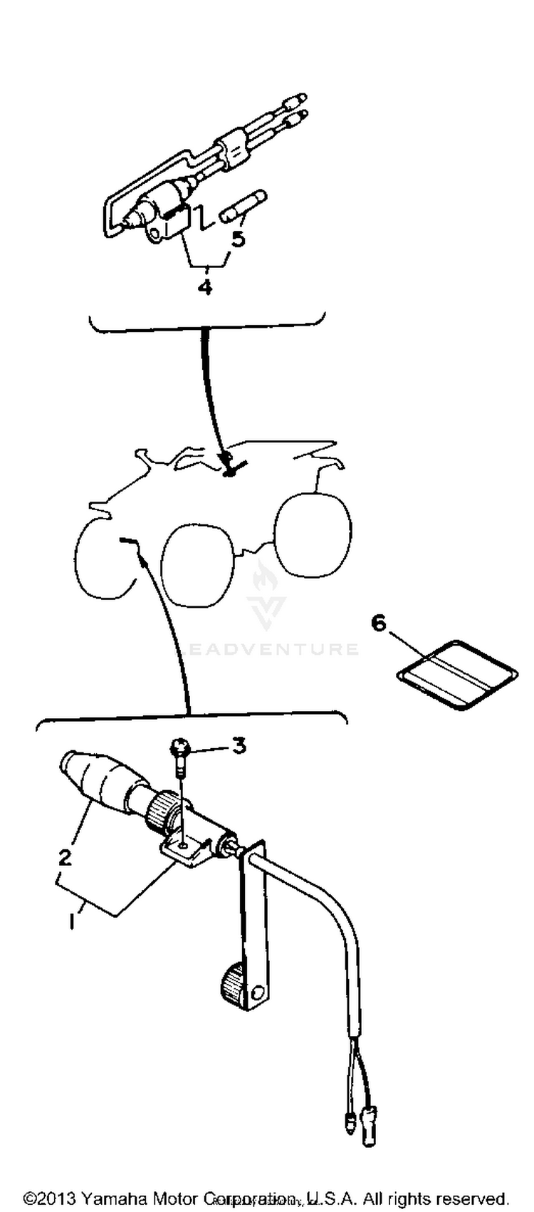 Electrical 2 (Alternate Part) BIG BEAR 4WD - YFM350FWB - 1991 Schematic