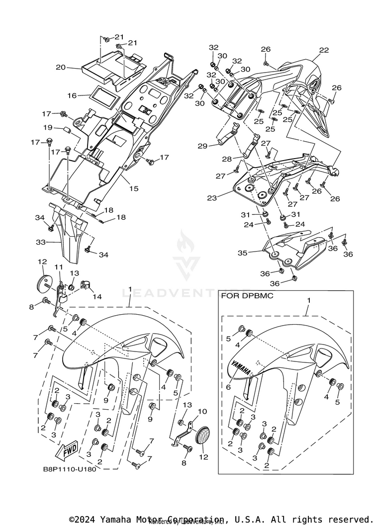 Fender YZFR3 - YZFR3KB - 2019 Schematic