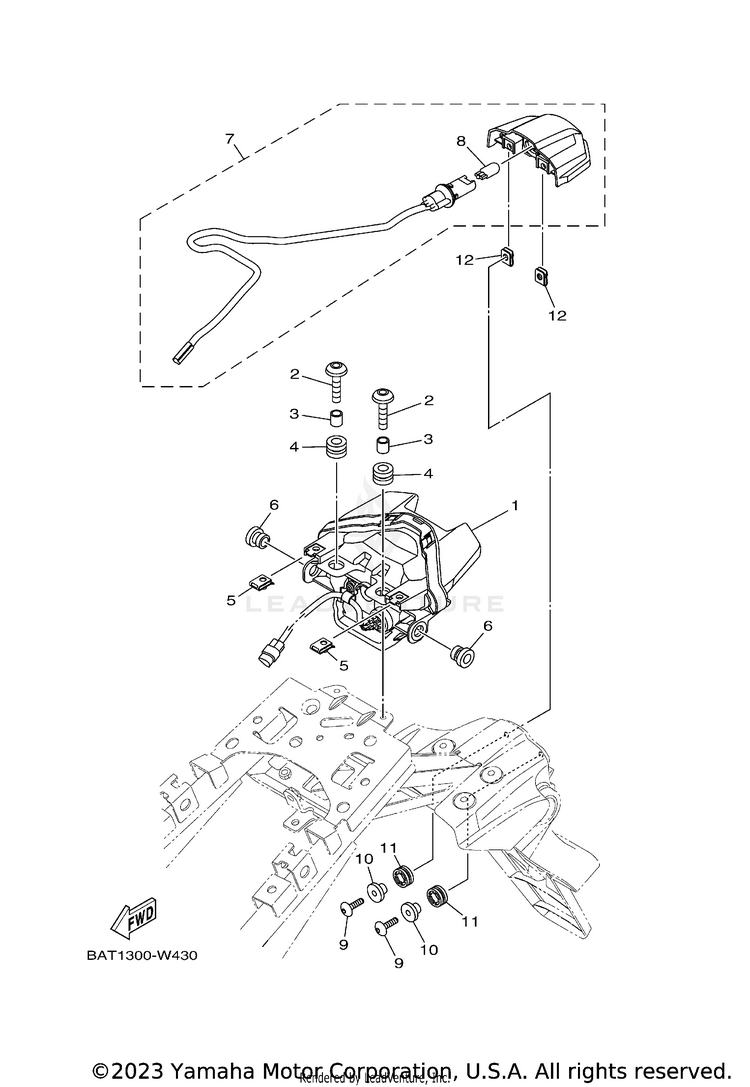 Taillight MT07 - MT07MCB - 2021 Schematic
