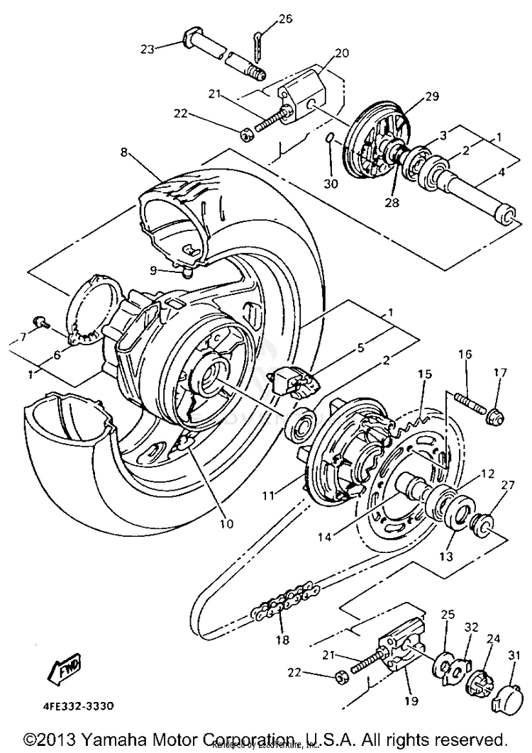 Rear Wheel Schematic
