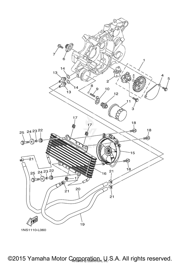 Oil Pump GRIZZLY 350 4WD - YFM35FGDGR - 2013 Schematic