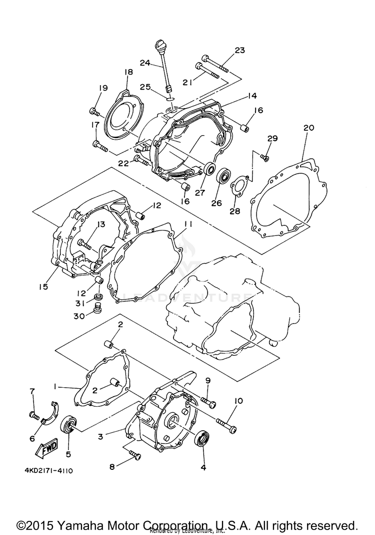 Crankcase Cover 1 Schematic