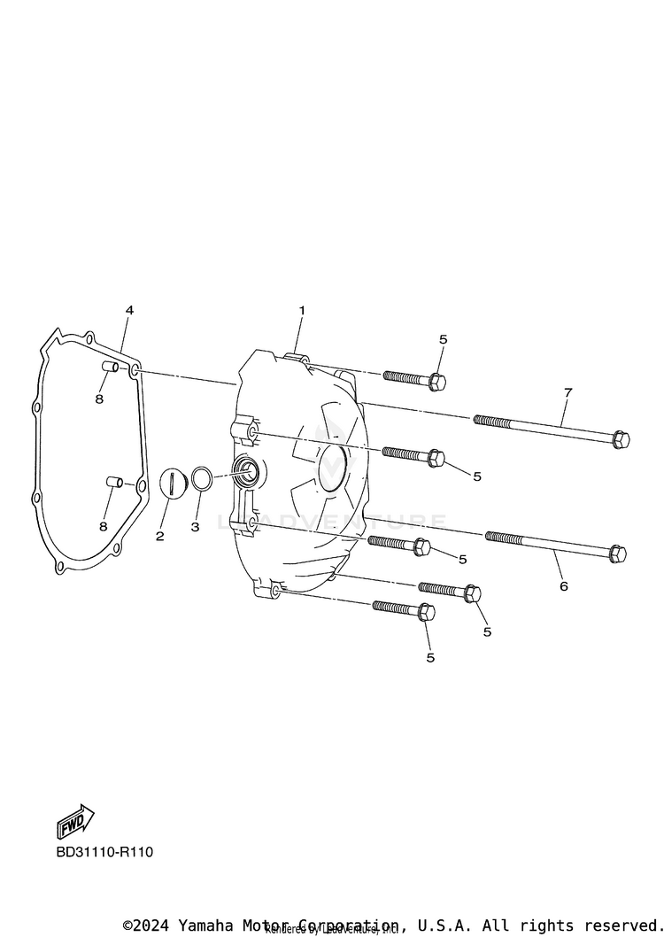 Crankcase Cover 1 Schematic
