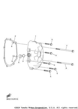Crankcase Cover 1 Schematic