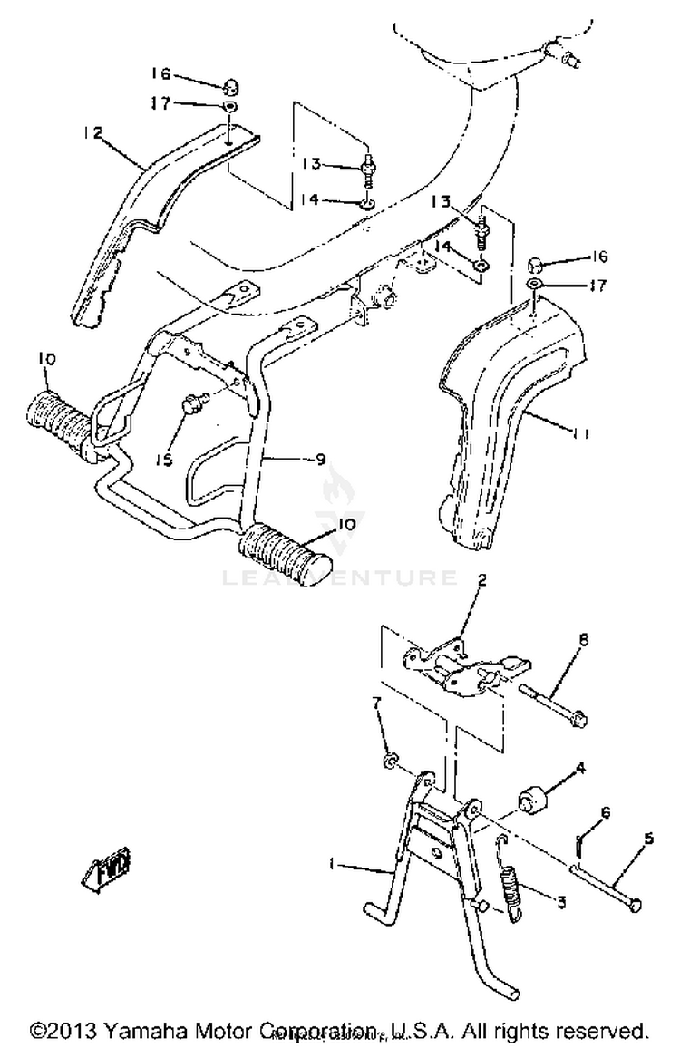 Stand-Footrest Schematic