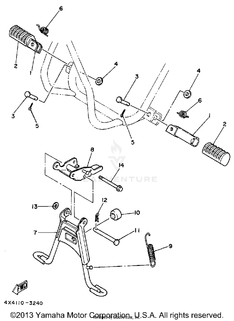 Stand-Footrest Schematic