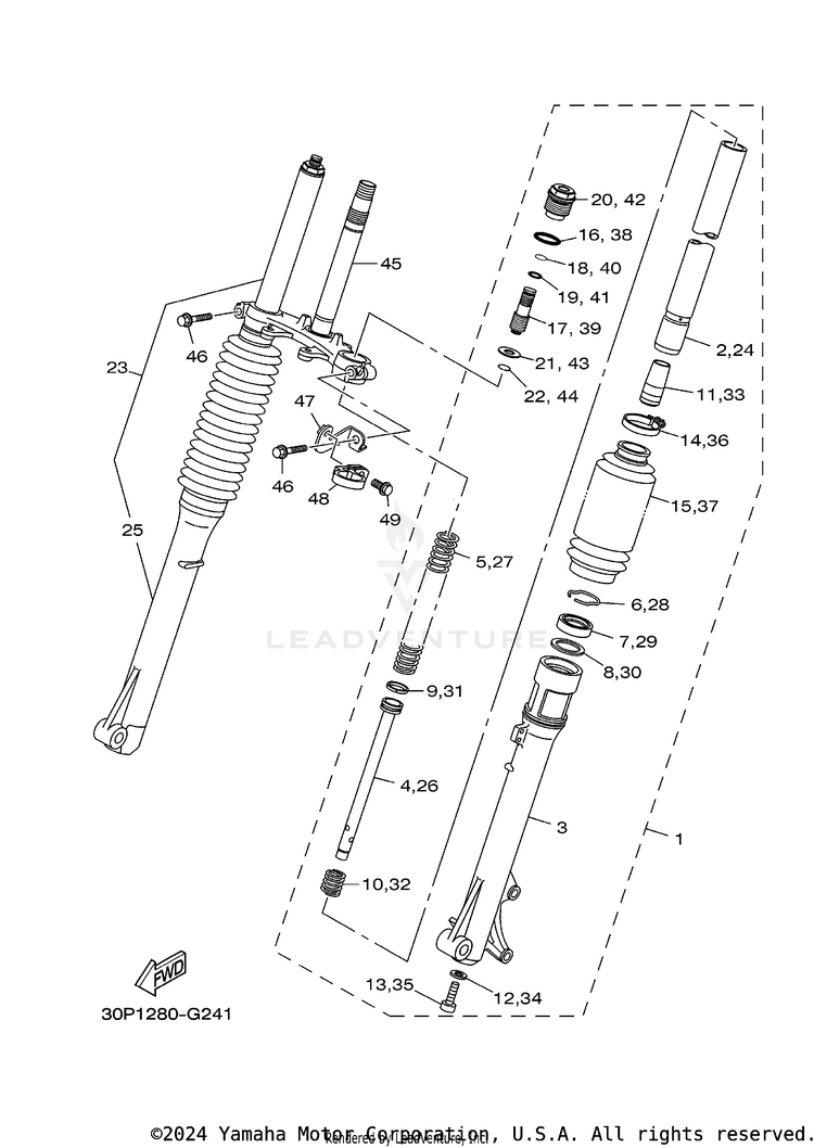 Front Fork Schematic