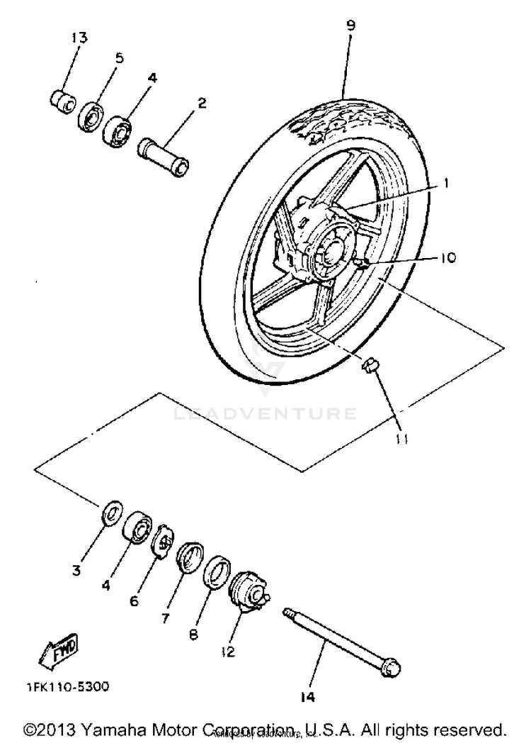 Front Wheel Schematic