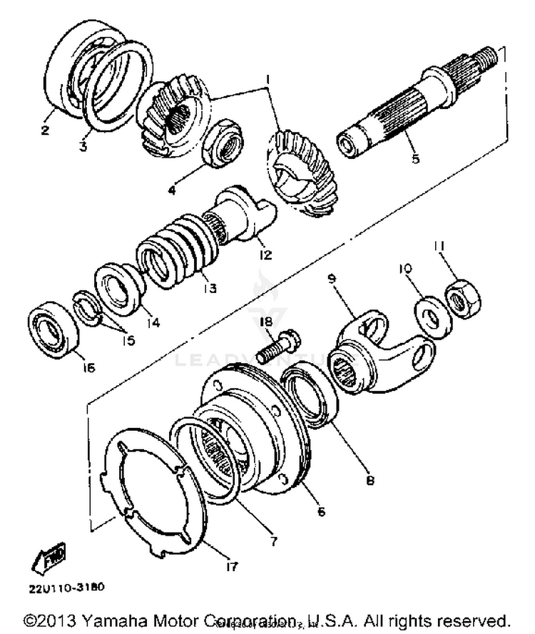 Middle Drive Gear Schematic