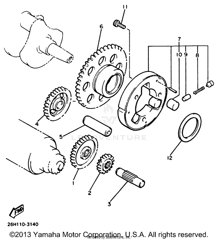Starter Clutch Schematic