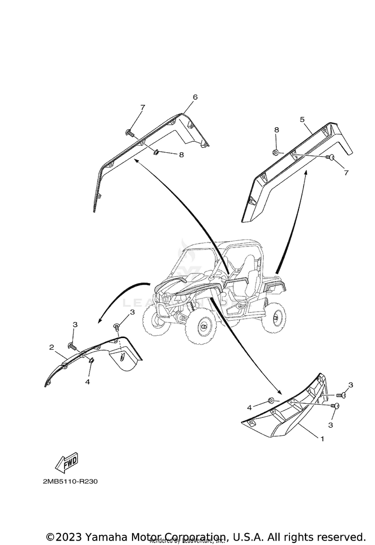 Fender WOLVERINE EPS HUNTER - YXE70WPBHH - 2017 Schematic
