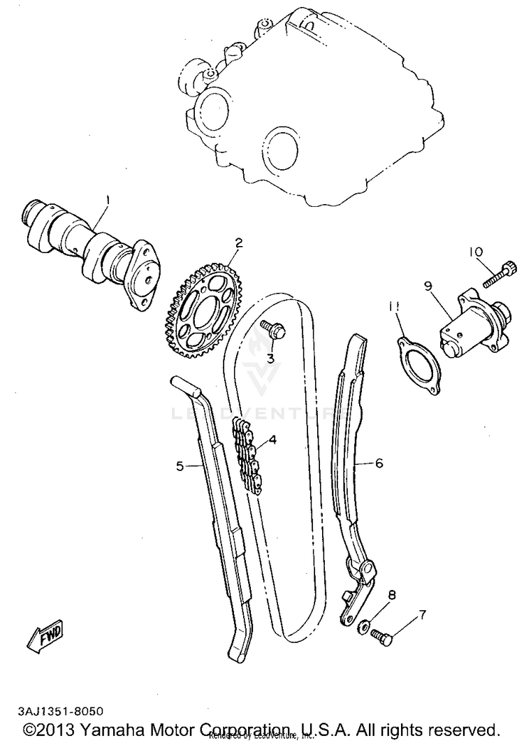 Camshaft Chain Schematic