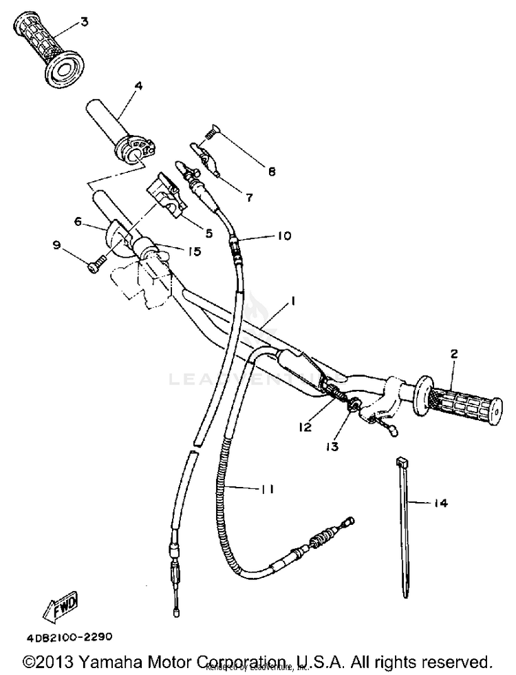 Handlebar Cable Schematic