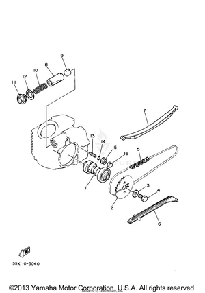 Camshaft - Chain Schematic